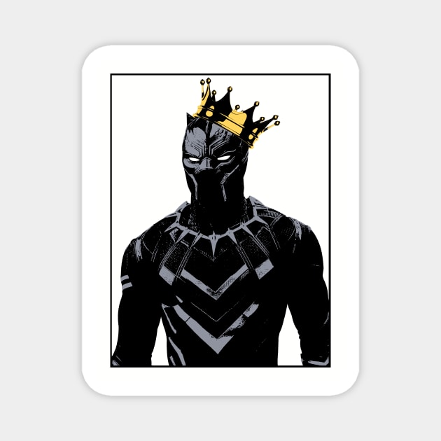 Black Panther Magnet by Midnight Run Studio