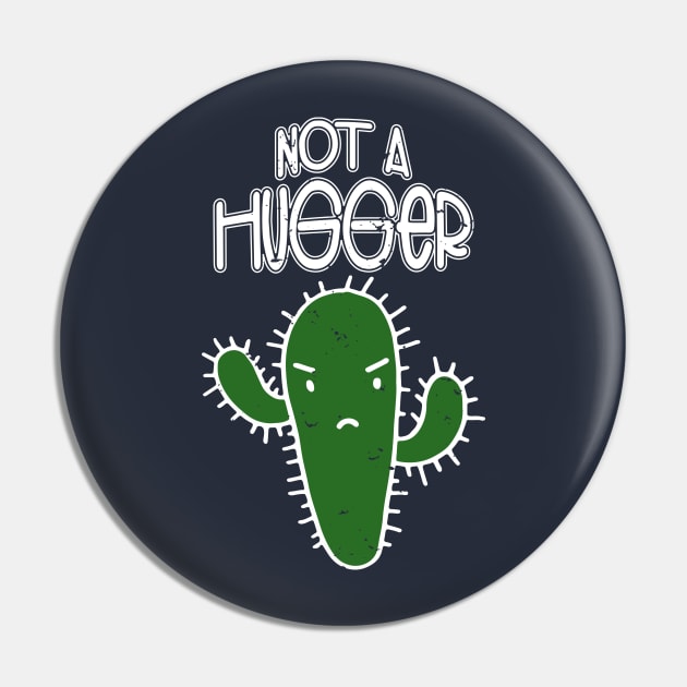 Not a hugger Funny Cactus Pin by TheBlackCatprints