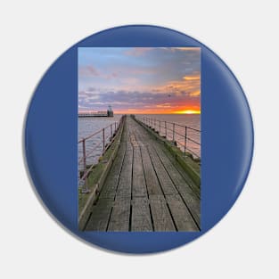 Sunrise Portrait Pin