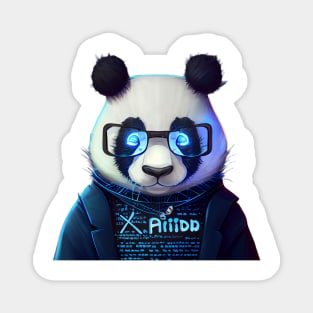 Computer Web Developer Panda Magnet