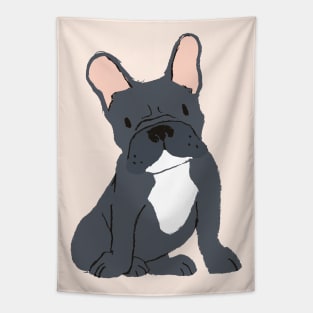 Black and White French Bulldog Tapestry