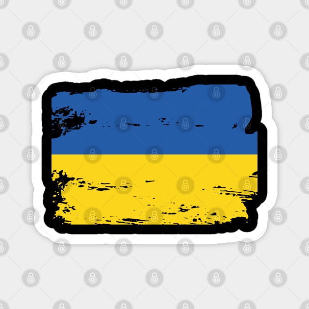 Official Ukraine Flag Ukrainian Country Pride Vintage Magnet by HeroGifts