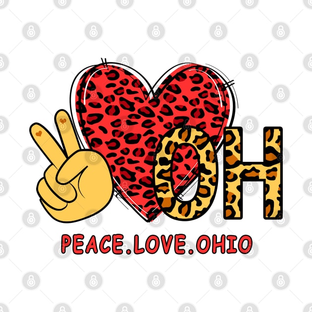 Peace Love Ohio by lunamoonart