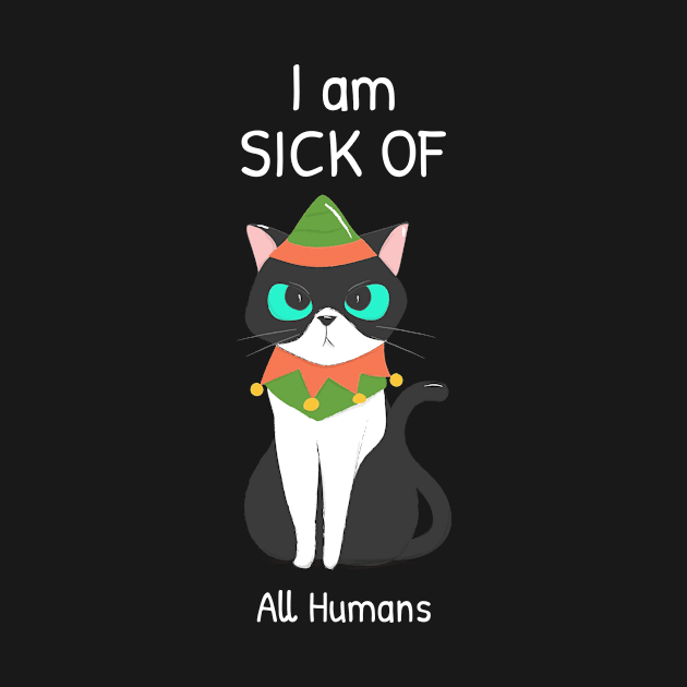 Cat is sick of all humans by Purrfect Shop