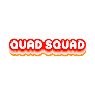 Quad Squad 70s Vibes Skater T-Shirt