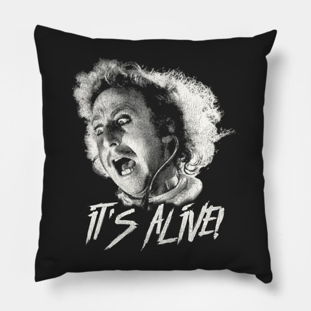 Young Frankenstein It's Alive! Pillow by darklordpug