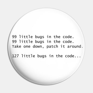 Programmers and Bugs in the code Pin