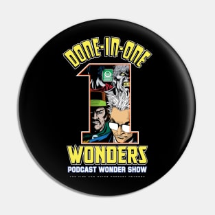 Done-in-One Wonders Podcast Cast Pin