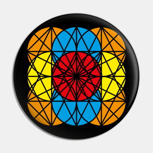 Stained Glass Metatron Pin