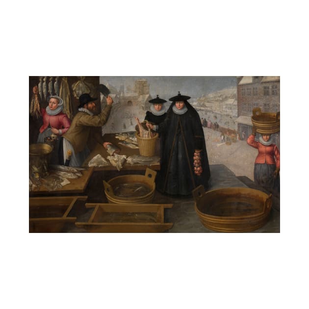 Fish Market by Frederik van Valckenborch by Classic Art Stall