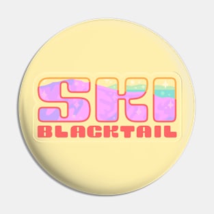 Ski Blacktail Pin