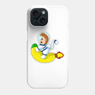 Monkey Banana Astronaut Phone Case