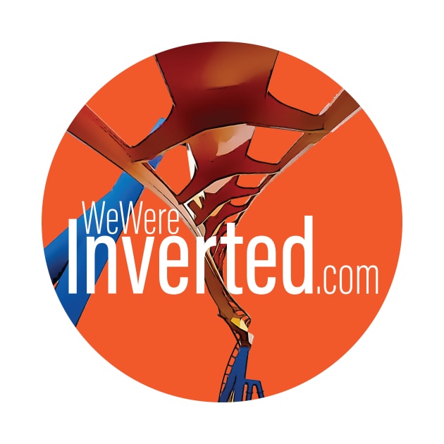 We Were Inverted Logo | Orange Circle | Inset Text by We Were Inverted