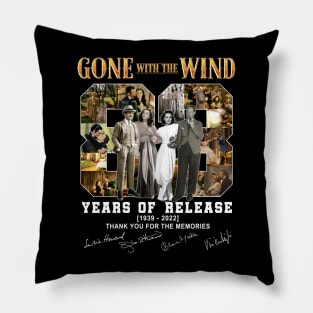 Gone With The Wind 83 Years Of Release 1939 2020 Thank You For The Memories Signatures Pillow