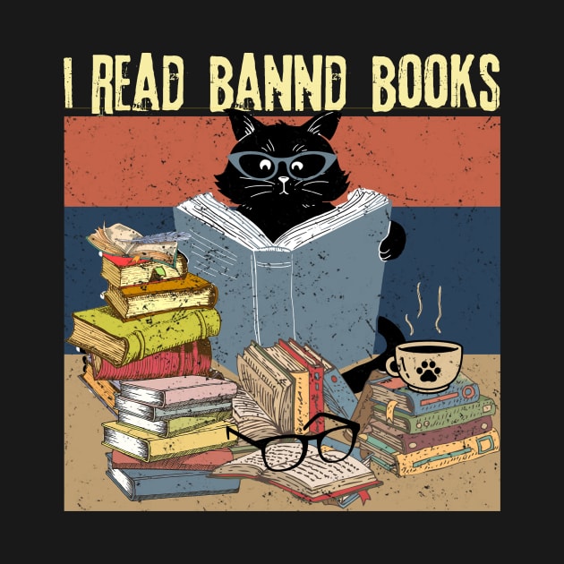 Cat I Read Banned Books by Teewyld