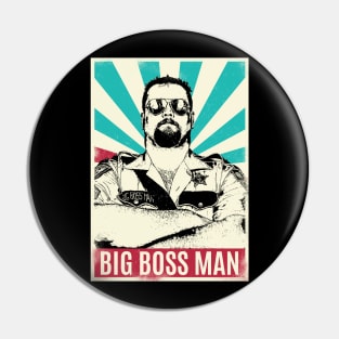 Vintage Retro Big Boss Man Pin