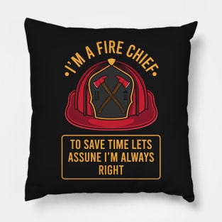 FIREFIGHTER: I'm A Fire Chief Gift Pillow