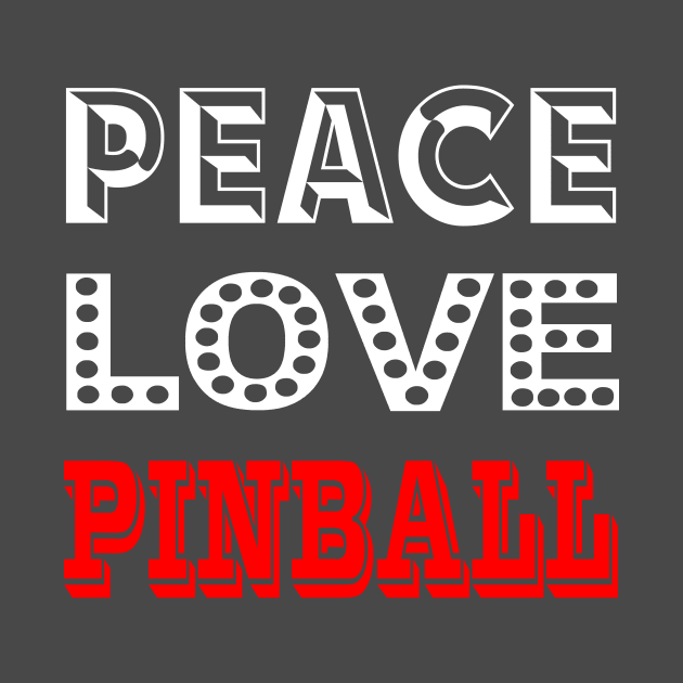 Peace Love Pinball, Big Square by Uwantmytees
