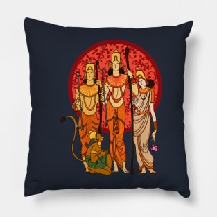 Lord Ram Sita Lakshman with hanuman ji Pillow