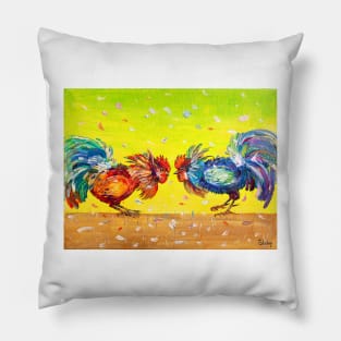 Roosters Pillow