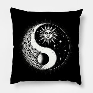 Yin and Yang: Celestial Balance Pillow