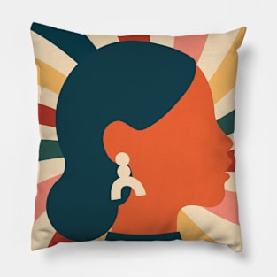 Women's Retro Design Pillow