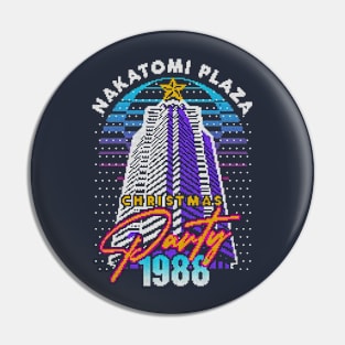 Nakatomi Plaza Christmas Party 1988 Vintage Pin