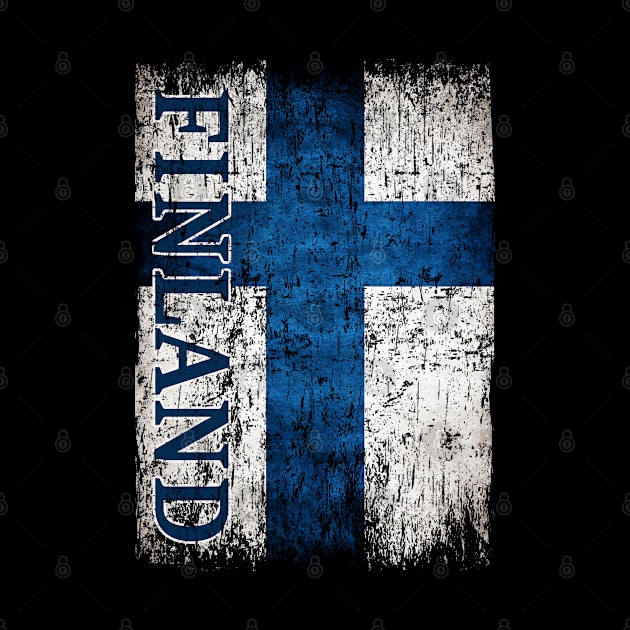 Finland Flag Gift Women Men Children Finland Retro Vintage by Henry jonh