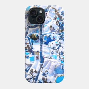 Santorini, Greece. Aerial view #2 Phone Case