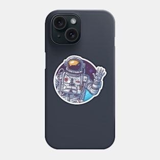 Astronaut illustration Phone Case