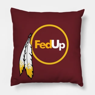 Redskins - Fed Up Logo Pillow