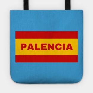 Palencia City in Spanish Flag Colors Tote