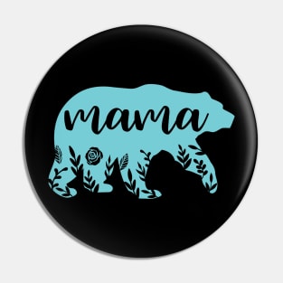 Mama Bear Silhouette Pin