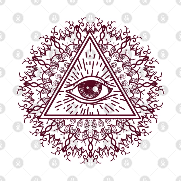 Eye of Providence pyramid by World upside down