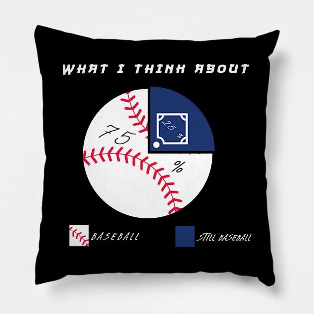 Baseball life, diagram Pillow by Johan13