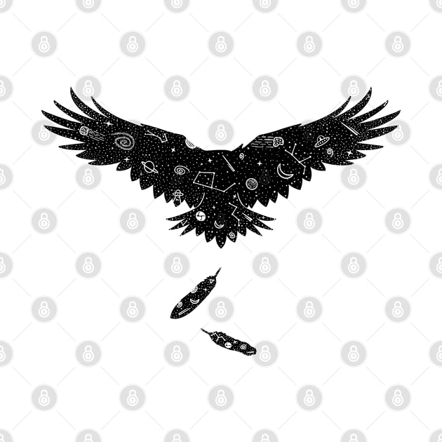 Inktober 21 - Day 5 - Raven by MickeyEdwards