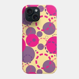 Pink and Purple Circle Seamless Pattern 045#001 Phone Case