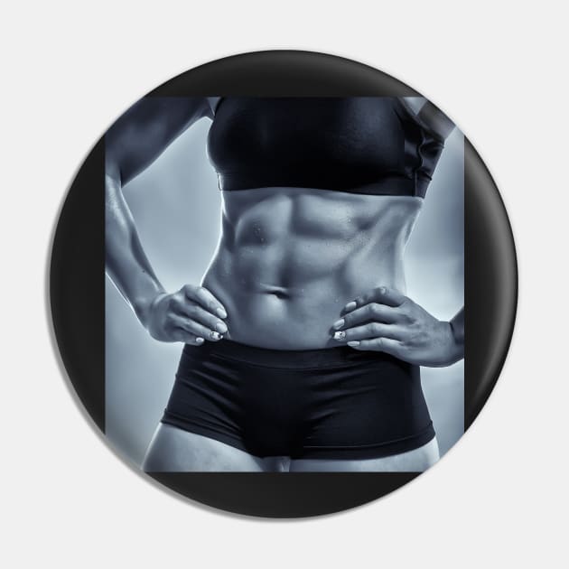 Anonymous athletic woman Pin by naturalis