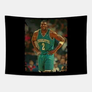 Larry Johnson - Vintage Design Of Basketball Tapestry