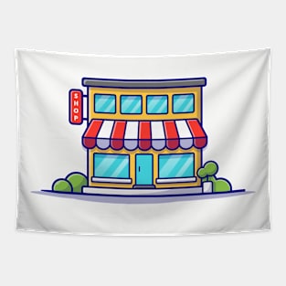 Shop Building Tapestry