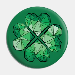 Geometric clover Pin