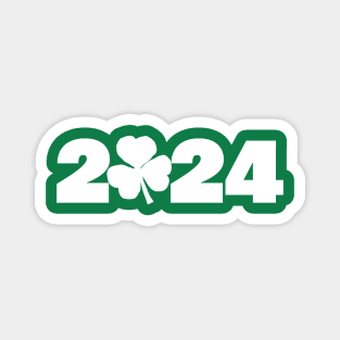 St Patricks Day 2024 in White Magnet