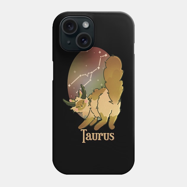 Cat zodiac sign - Taurus Phone Case by Feline Emporium