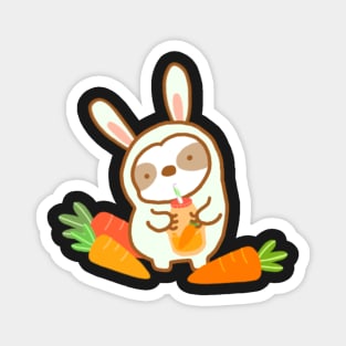 Cute Carrot Juice Sloth Magnet