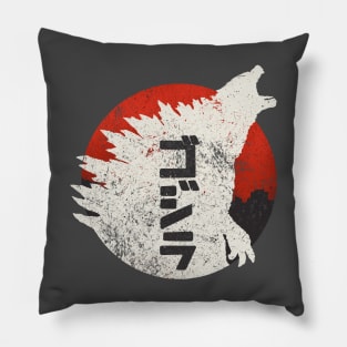 Kaiju Through Japan Pillow