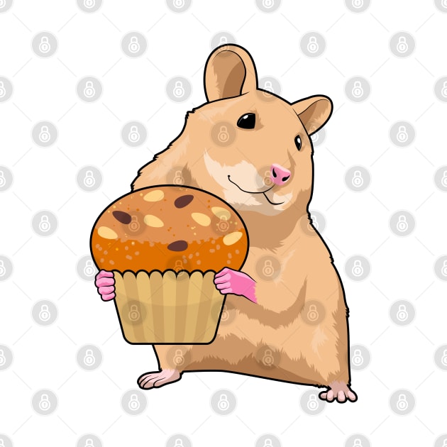 Hamster with Muffin by Markus Schnabel