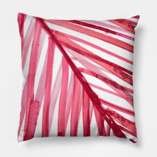 watercolor lines palm leaf 3 Pillow