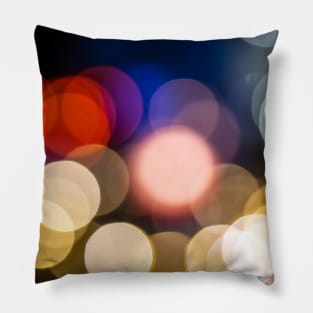 Colourful Bokeh II Pillow