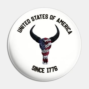 American skull Pin