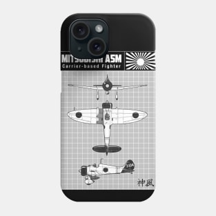 A5M FIGHTER AIRCRAFT DIAGRAM Phone Case